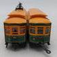 Mehano 9381 HO P.T.C. Trolley Cars/Brill Trolley & Dummy VG