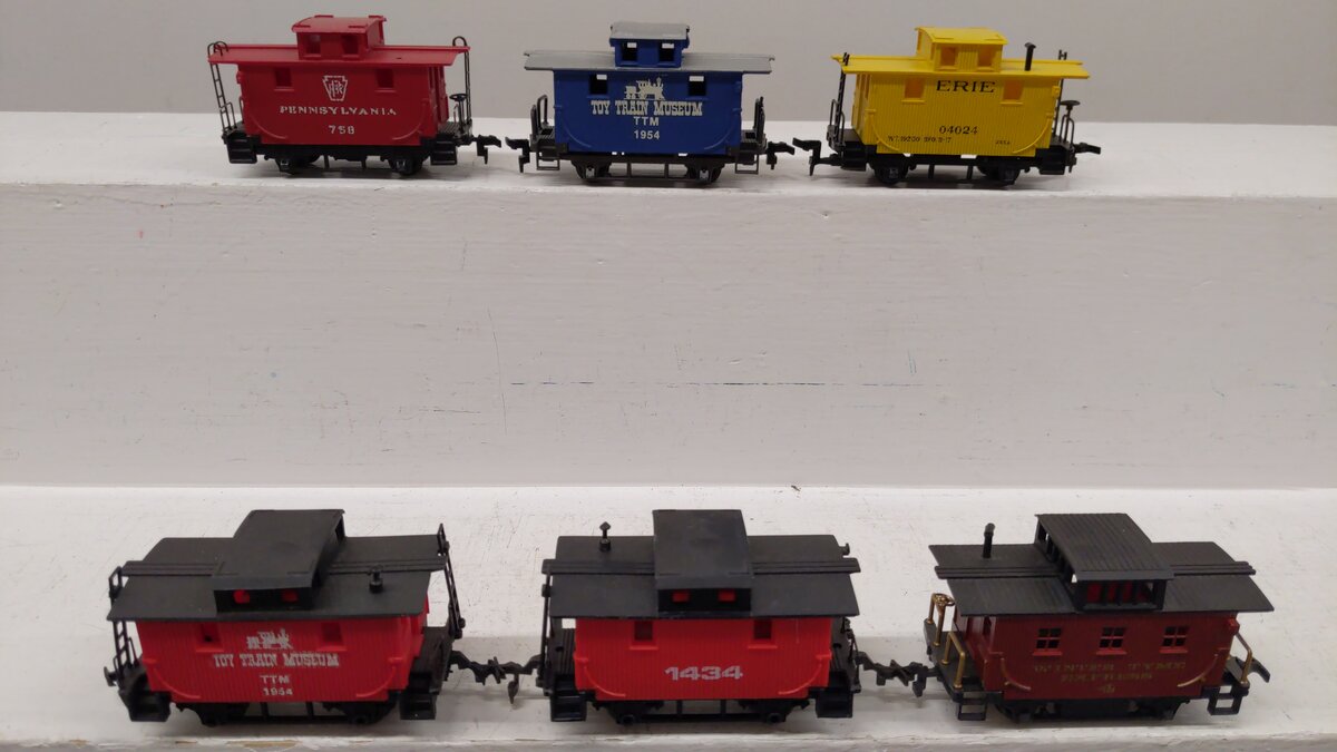Playart, Bachmann, Rivarossi & Other CUSTOM HO Scale Assorted Cabooses: [6] VG