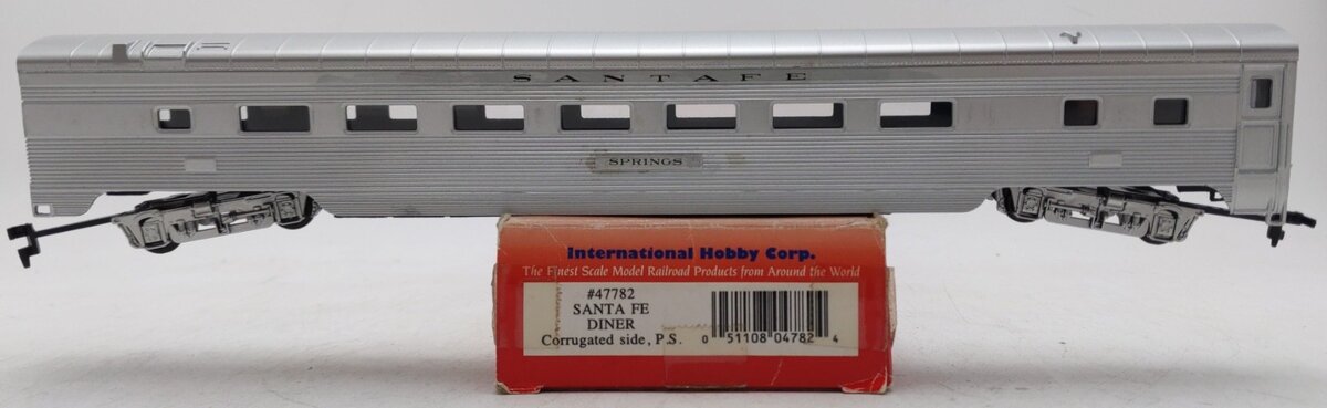 IHC 47782 HO Scale Santa Fe "Springs" PS Corrugated Side Diner Car EX/Box
