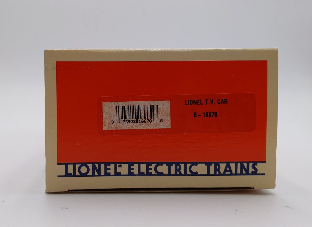 Lionel 6-16670 O Gauge Operating TV Car #16670 NIB