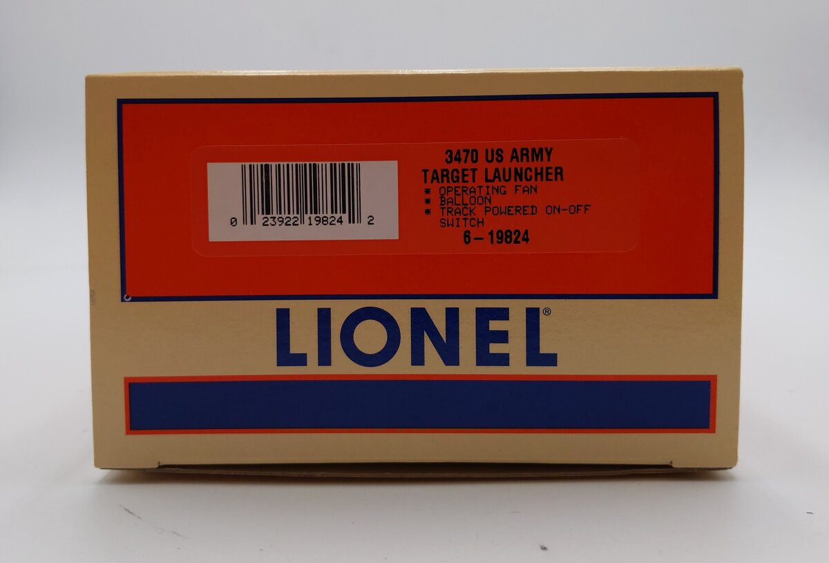 Lionel 6-19824 O Gauge U.S. Army Operating Target Launching Car #19824 NIB