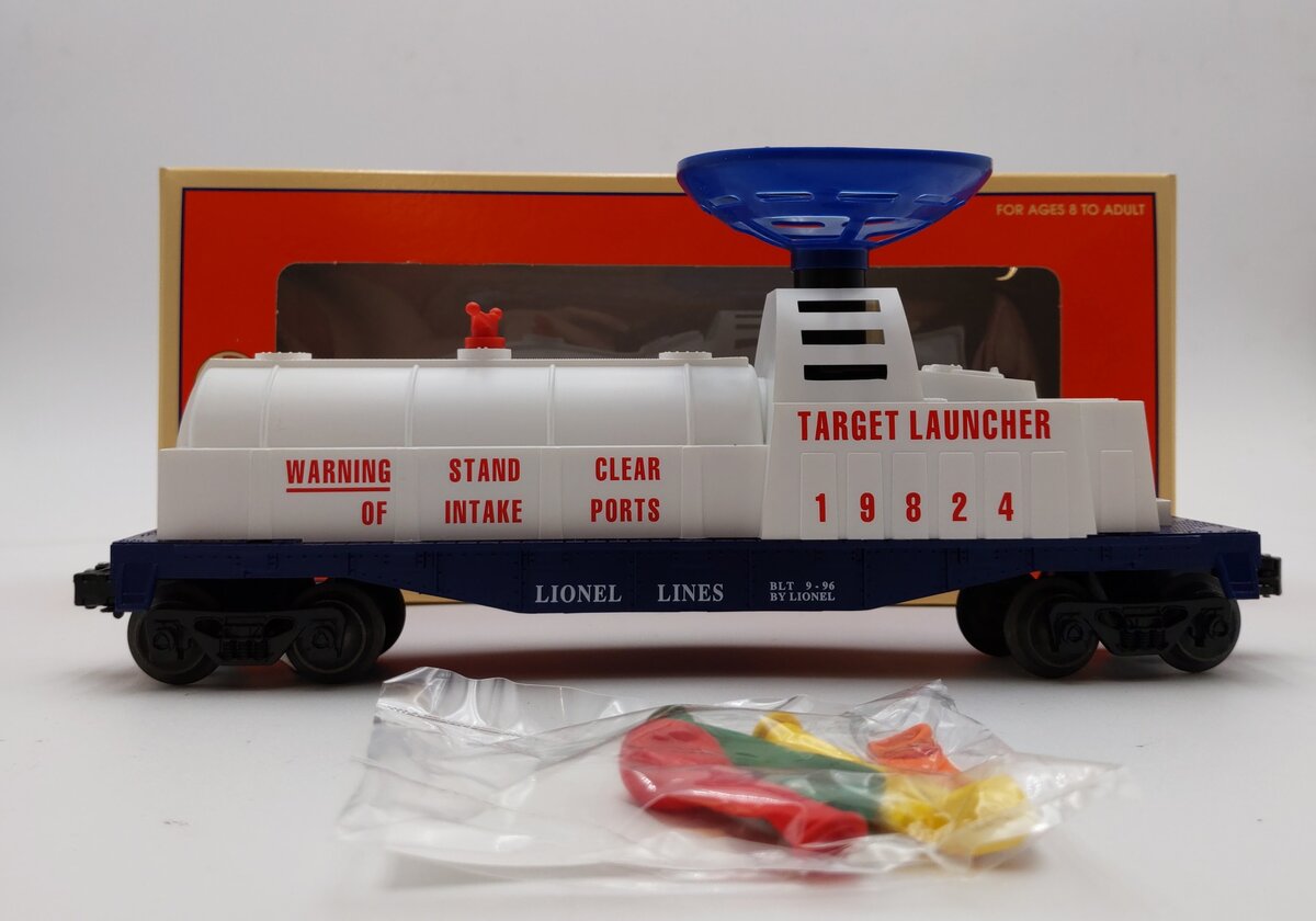 Lionel 6-19824 O Gauge U.S. Army Operating Target Launching Car #19824 NIB