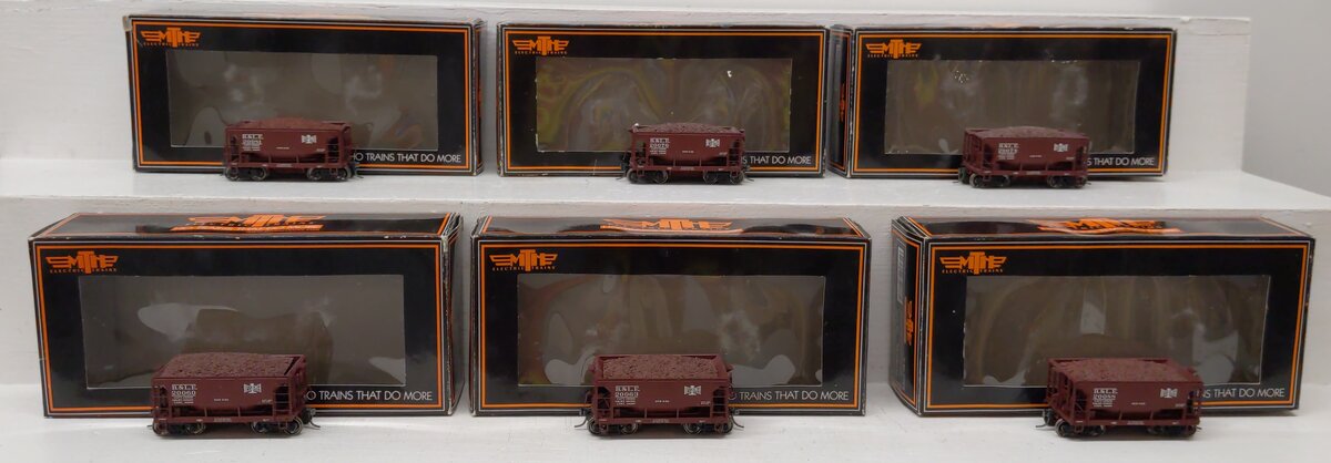 MTH 80-90041 HO Bessemer & Lake Erie 70-Ton Center Discharge Ore Set (Set of 6) LN/Box