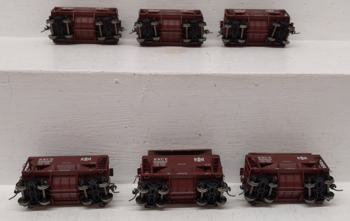 MTH 80-90041 HO Bessemer & Lake Erie 70-Ton Center Discharge Ore Set (Set of 6) LN/Box