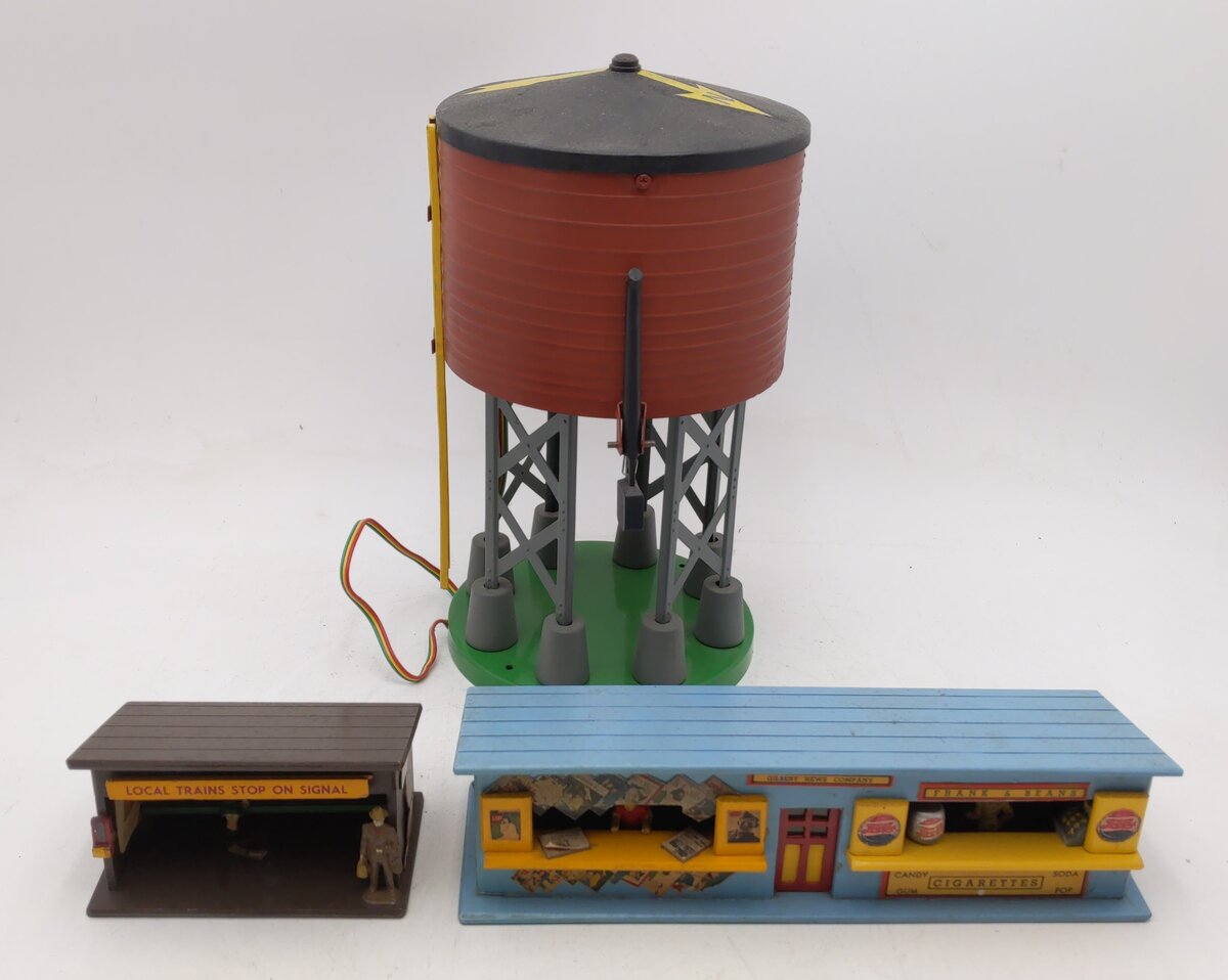 American Flyer Assorted S Scale Layout Accessories: 271, 272, 596 [3] VG