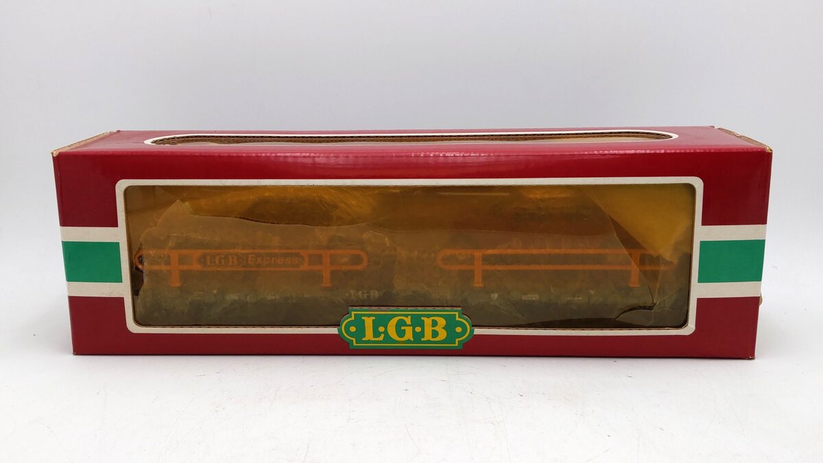 LGB 4059 G Scale Flatcar w/ 2 Mercedes Automobiles EX/Box