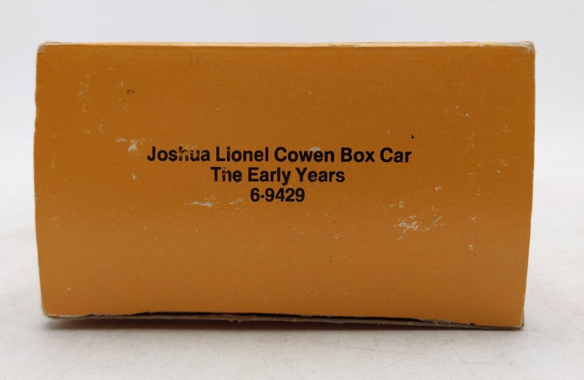 Lionel 6-9429 O Gauge Joshua Lionel Cowen Early Years Boxcar EX/Box