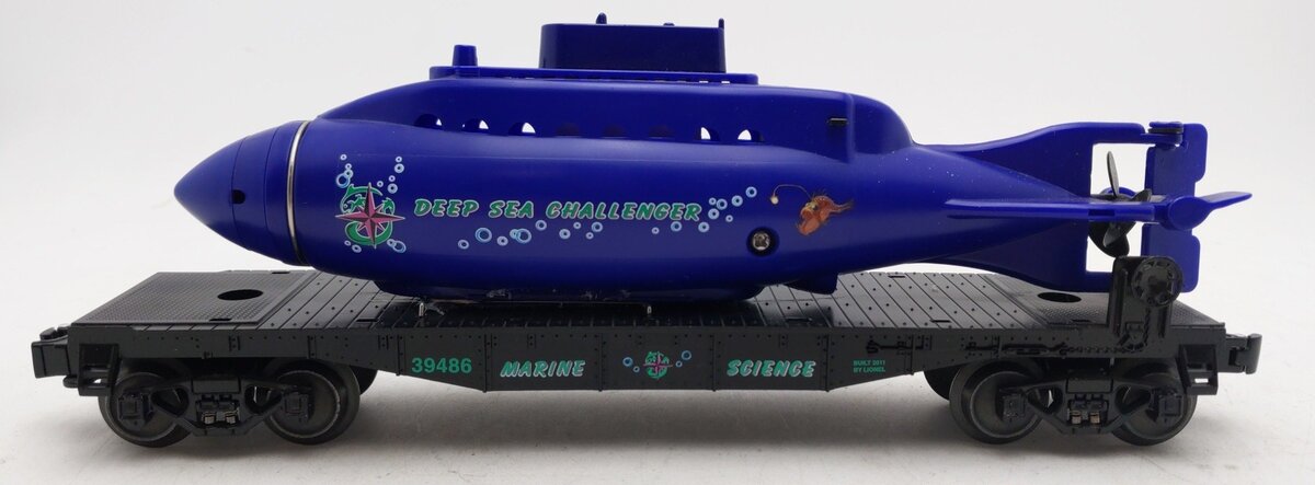 Lionel 6-39486 O Gauge Deep Sea Challenger Submarine Car EX