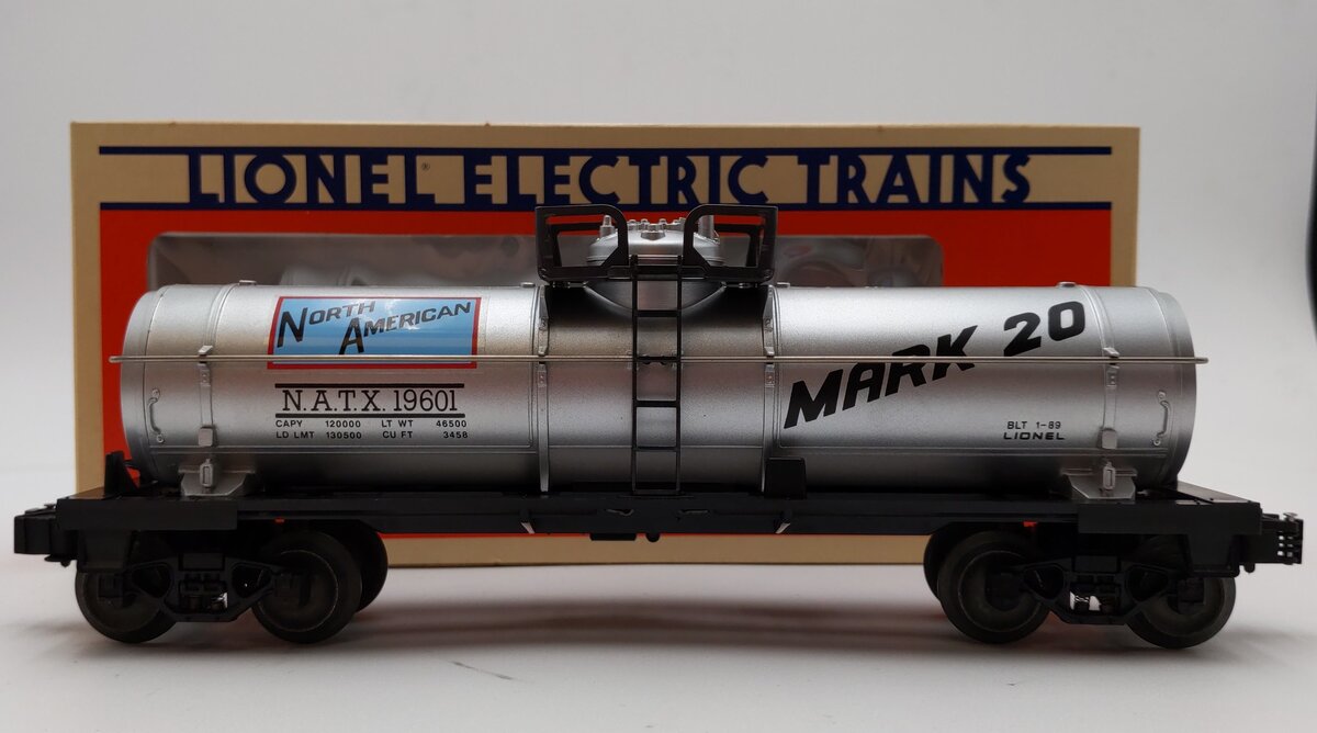 Lionel 6-19601 O Gauge North American Single Dome Tank Car #19601 NIB