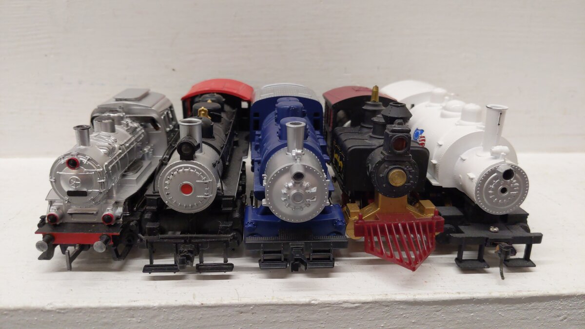 Life Like, Bachmann, Marklin & Other HO Scale Assorted Steam Locomotives: [5]