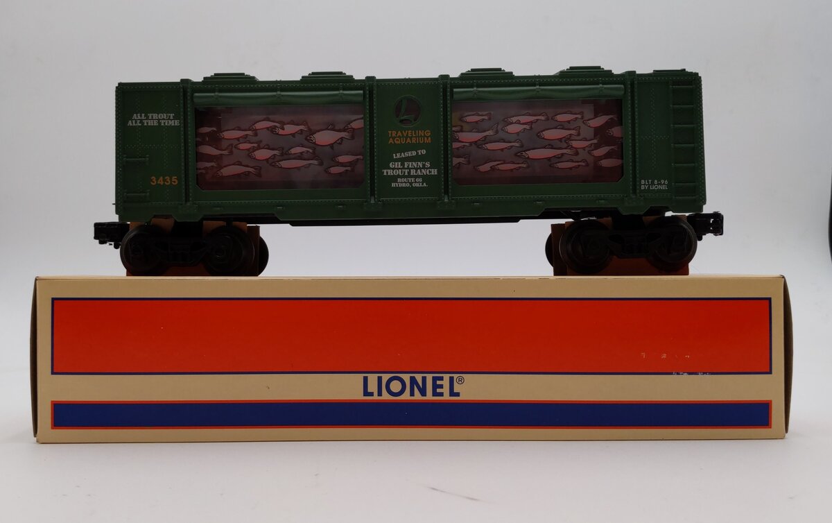Lionel 6-16742 O Gauge Gil Finn's Trout Ranch Animated Aquarium Car #3435 NIB