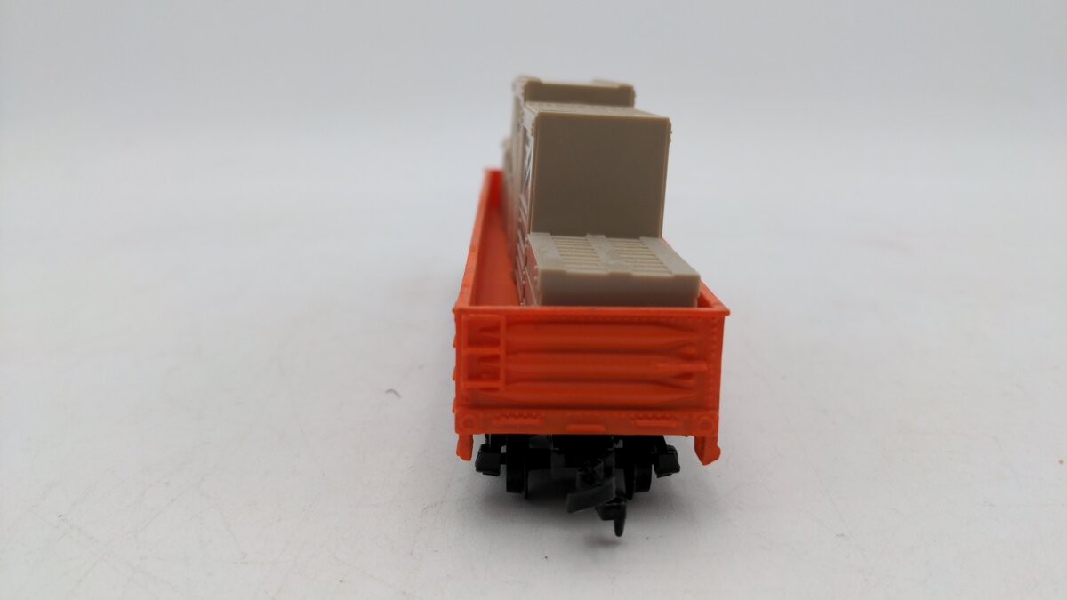 Life Like HO Scale Amtrak Gondola w/Load #13240 EX