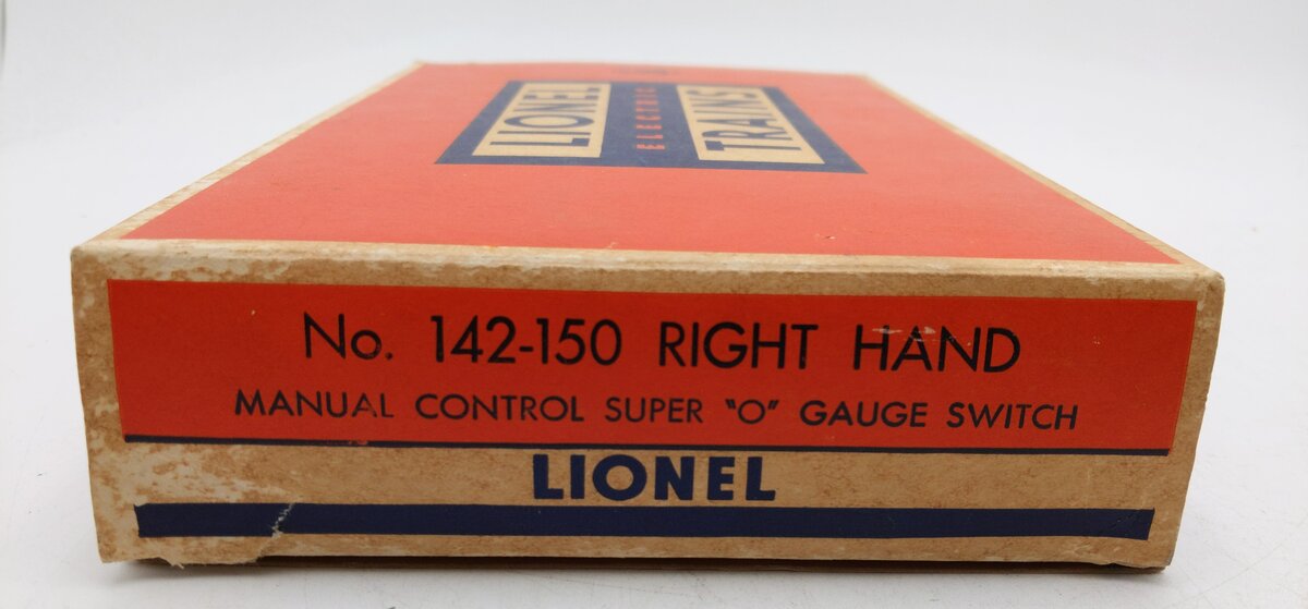 Lionel 142-150 Vintage Super O Right Hand Manual Switch EX/Box