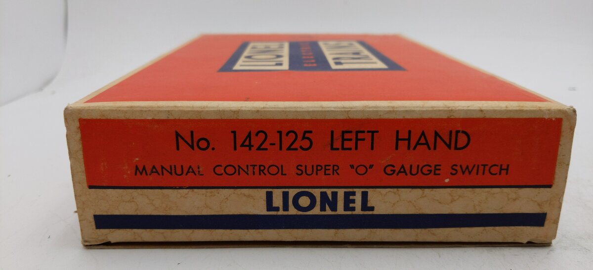 Lionel 142-125 Vintage Super O Left Hand Manual Switch EX/Box