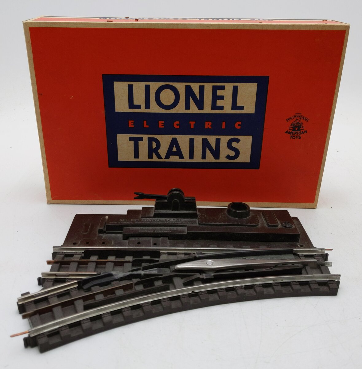 Lionel 142-125 Vintage Super O Left Hand Manual Switch EX/Box