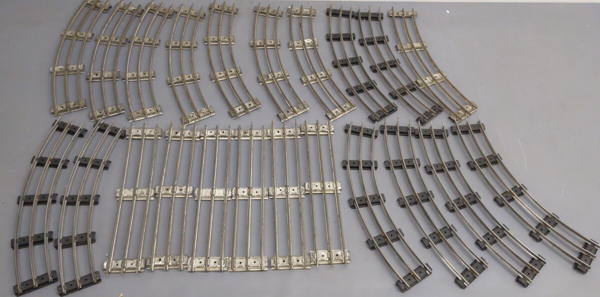 Lionel Standard Gauge Vintage Straight & Curved Track [22] EX