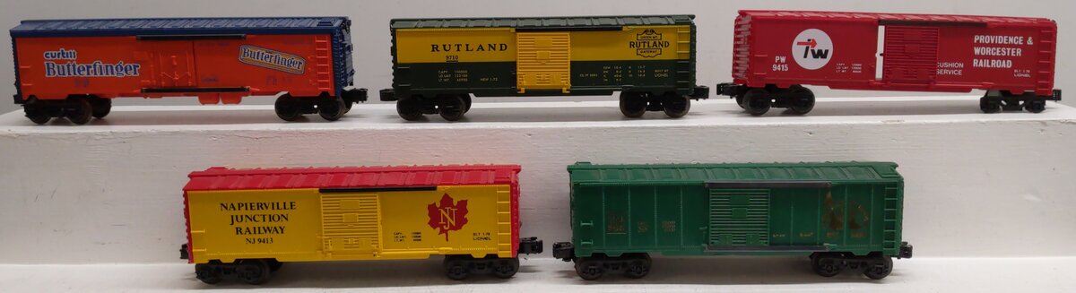 Lionel & K-Line O Gauge Assorted Cars: 9858, 9415, 9710, 9413, 6416 [5] EX