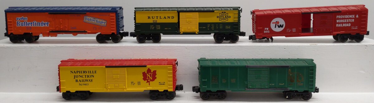 Lionel & K-Line O Gauge Assorted Cars: 9858, 9415, 9710, 9413, 6416 [5] EX