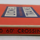 Lionel 130 Vintage Super O 60 Degree Crossover EX/Box