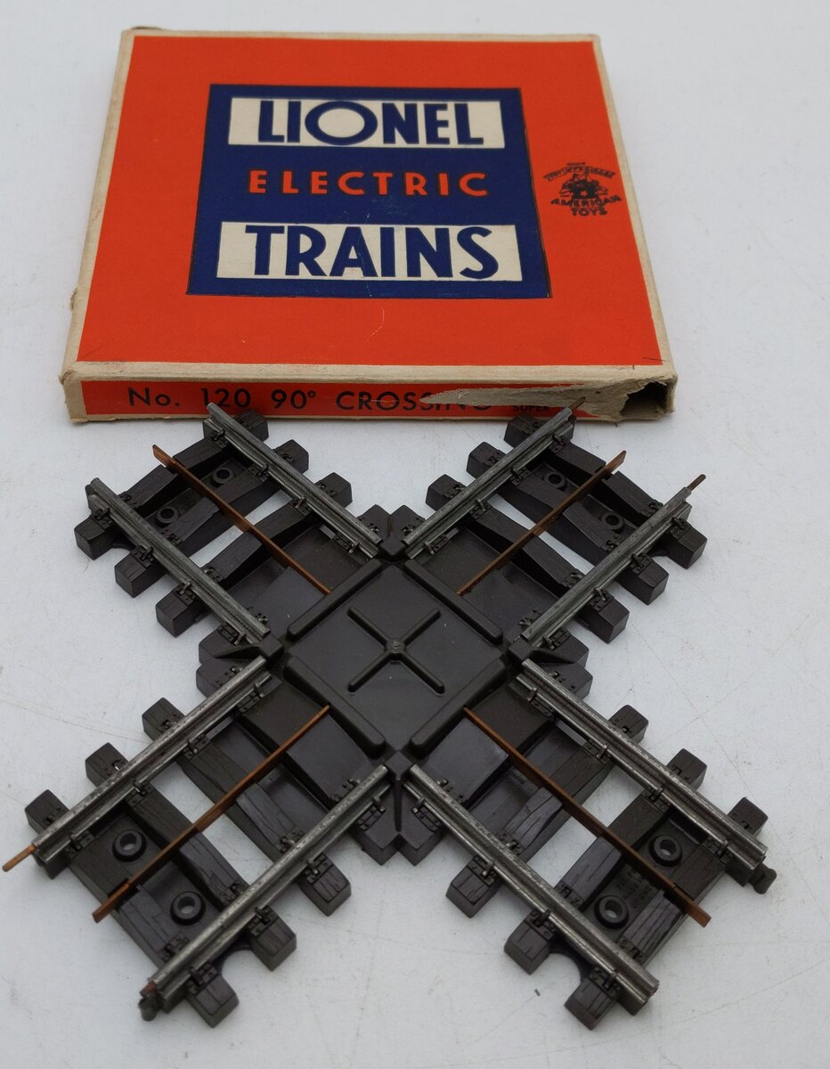 Lionel 120 Vintage Super O 90 Degree Crossover EX/Box
