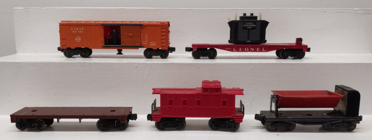 Lionel Vintage O Freight Cars: 348425, 6818, [5] VG