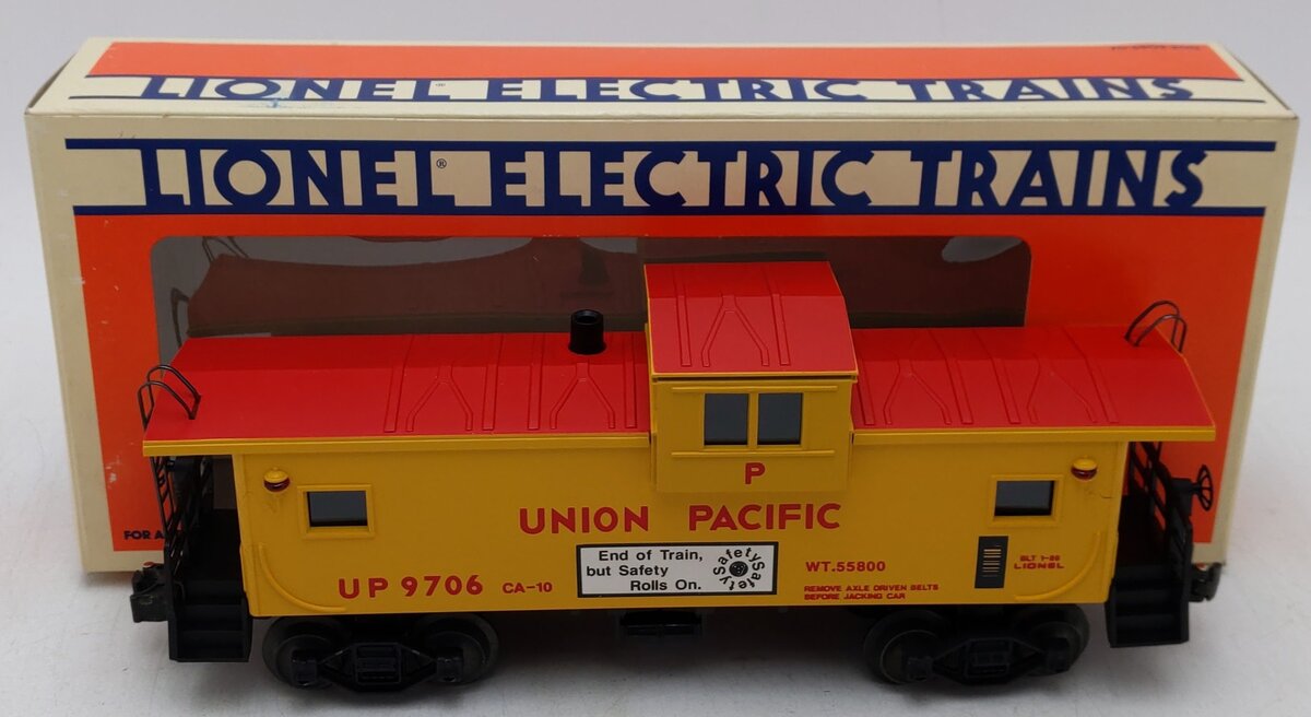 Lionel 6-19706 O Union Pacific Extended Vision Smoking Illuminated Caboose #9706 EX/Box