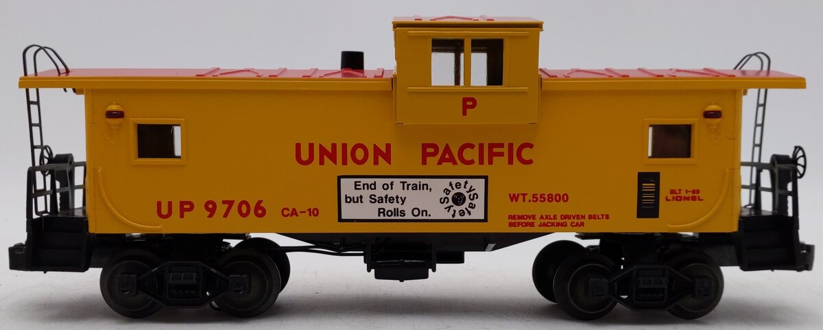 Lionel 6-19706 O Union Pacific Extended Vision Smoking Illuminated Caboose #9706 EX/Box