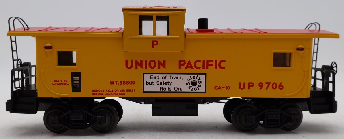 Lionel 6-19706 O Union Pacific Extended Vision Smoking Illuminated Caboose #9706 EX/Box