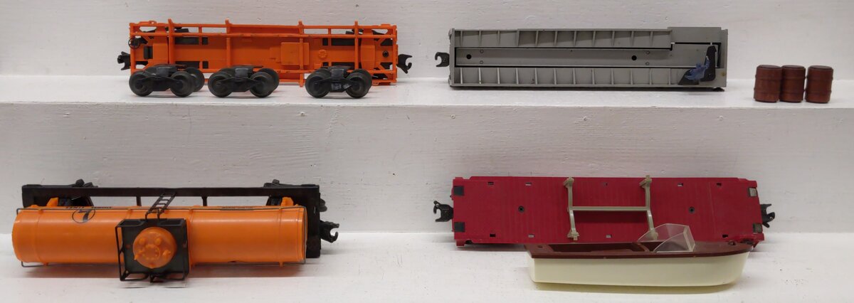 Lionel Vintage O Freight Car 6315,356225, 6801, 6362 [4] VG