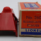 Lionel 260 Vintage O Red Diecast Bumper EX/Box