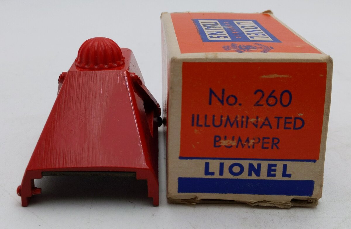 Lionel 260 Vintage O Red Diecast Bumper EX/Box
