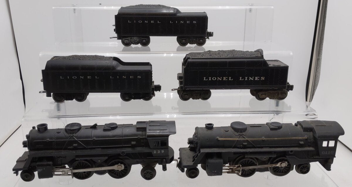 Lionel Vintage O Gauge Steam Locomotives and Tenders [5] VG