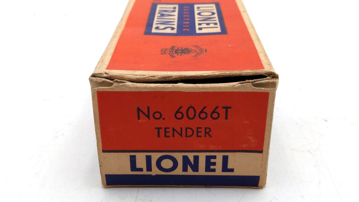 Lionel 6066T Vintage O Lionel Lines Non-Whistling Tender VG/Box