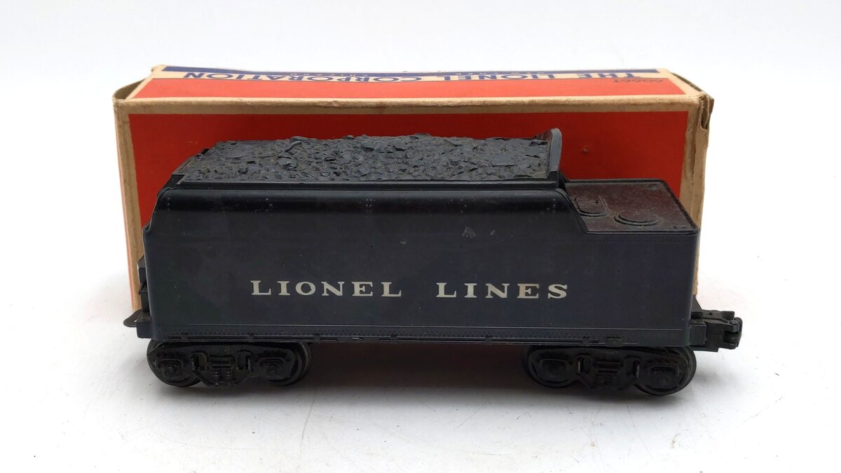 Lionel 6066T Vintage O Lionel Lines Non-Whistling Tender VG/Box