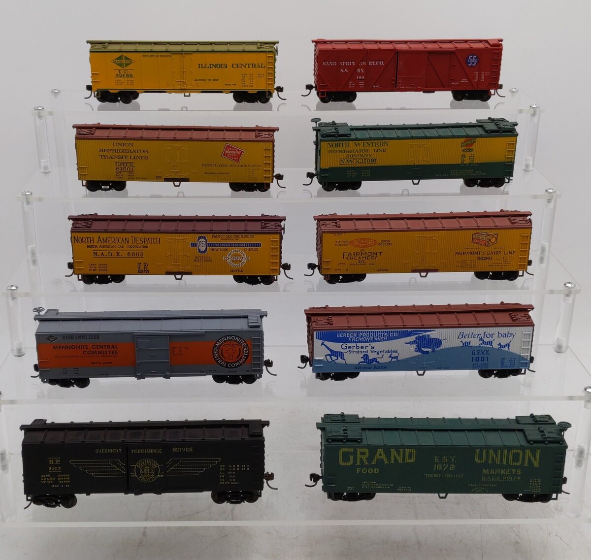 Atlas & Other HO Assorted Boxcars [10] EX