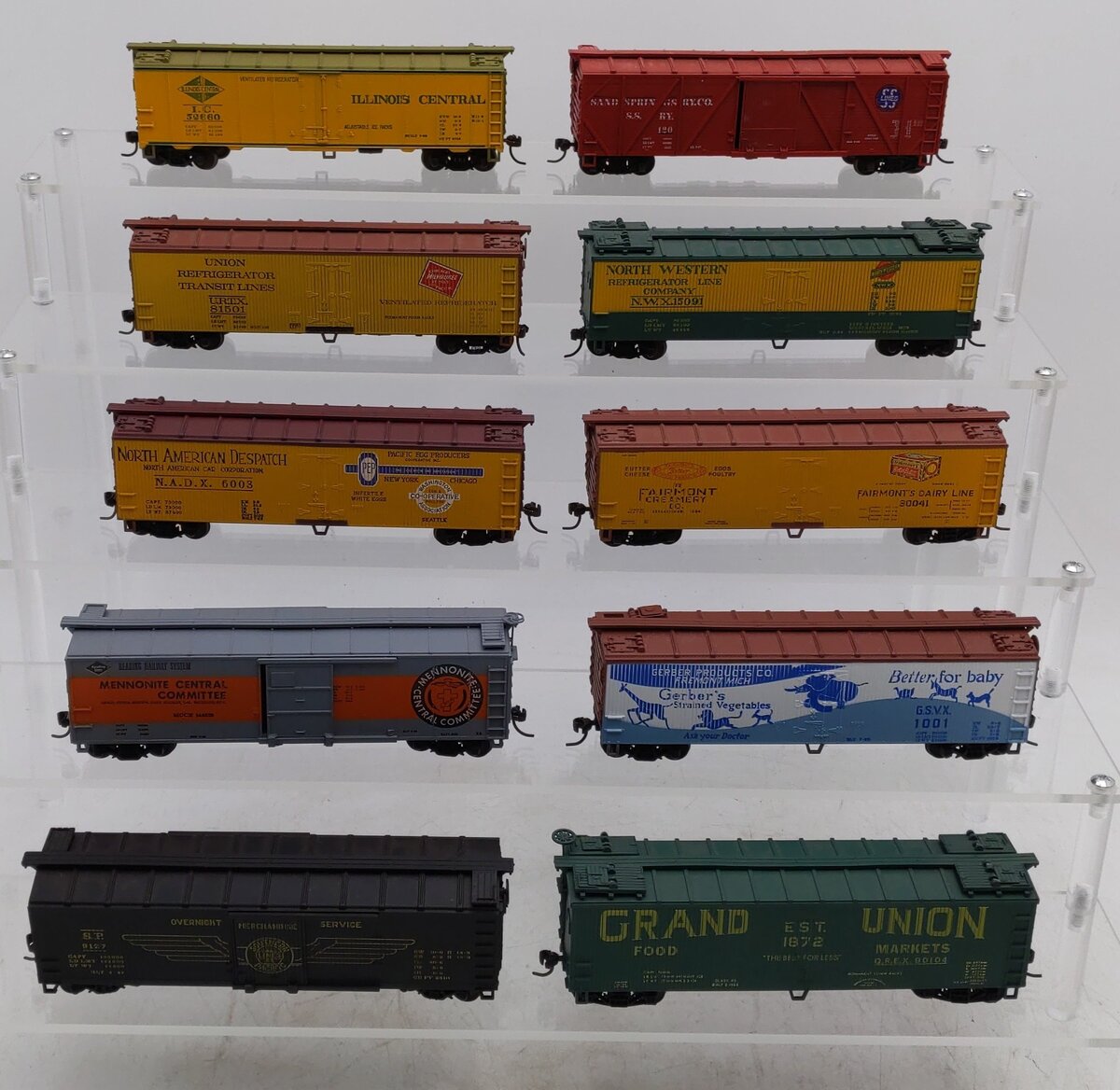 Atlas & Other HO Assorted Boxcars [10] EX