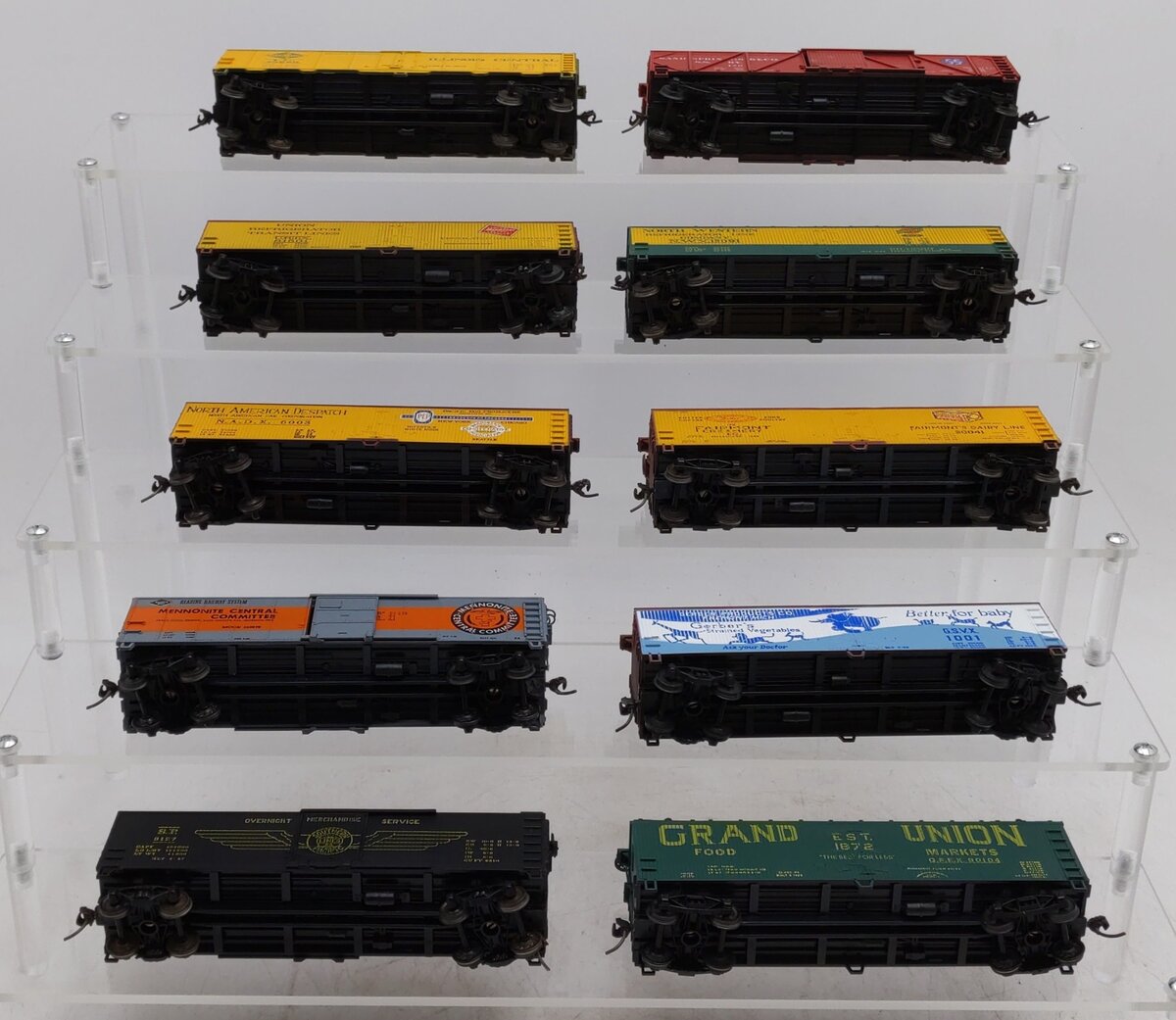 Atlas & Other HO Assorted Boxcars [10] EX