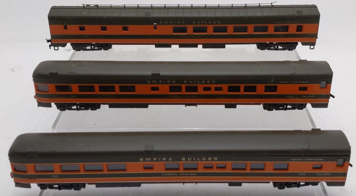 Rivarossi HO Scale Great Northern Empire Builder Passenger Cars #1152/1192 [3] VG