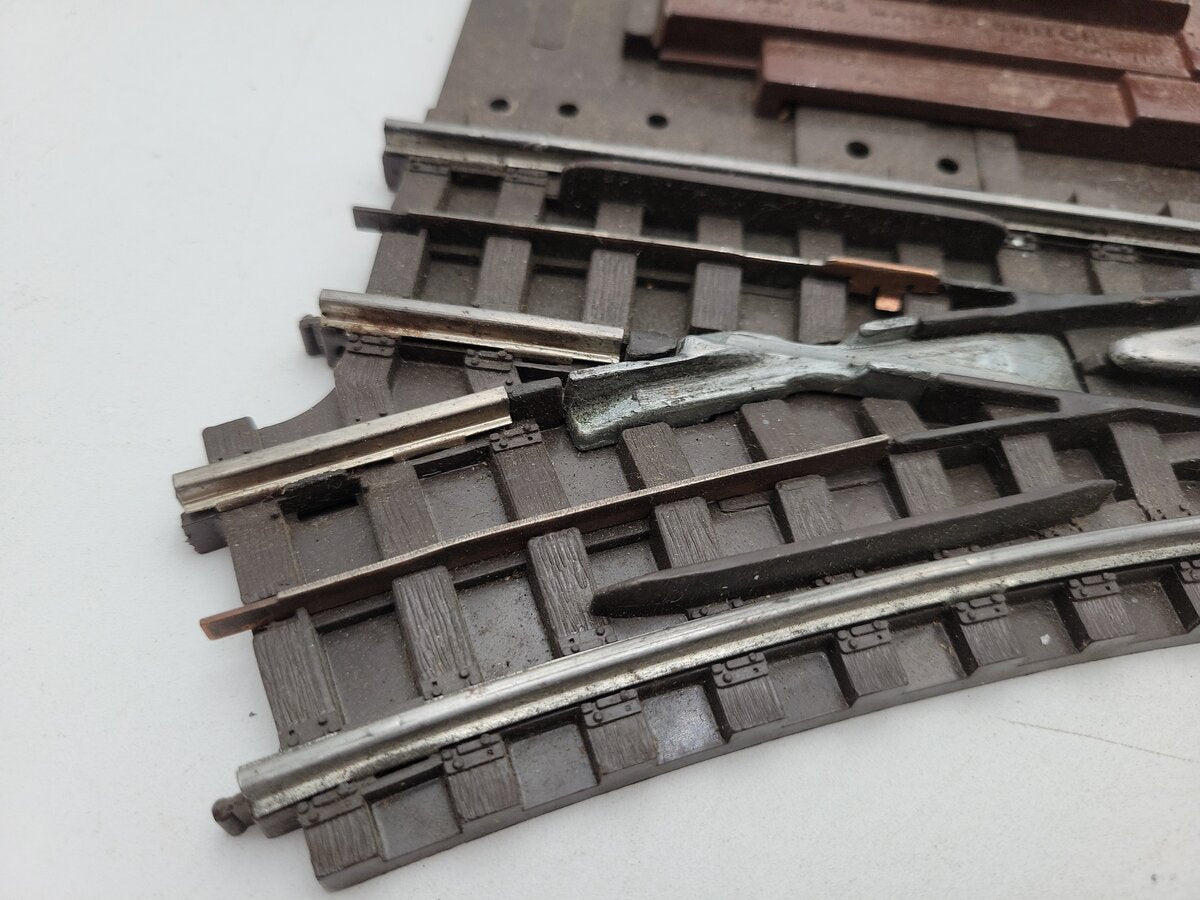 Lionel 142 Vintage Super O LH Manual Switch & Curved & Straight Tracks [7] VG