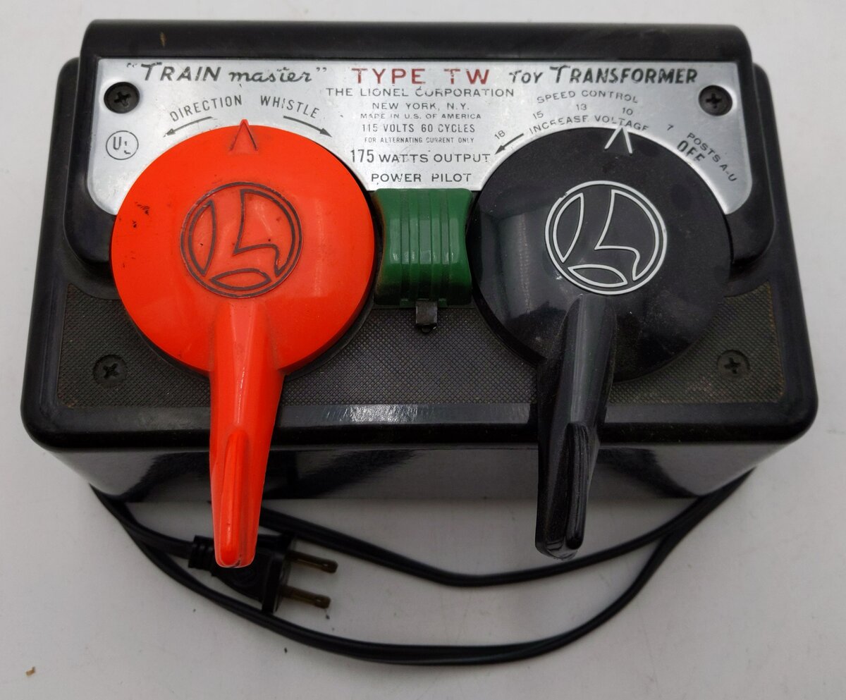 Lionel TW Vintage 175 Watt Vintage O Trainmaster Transformer VG