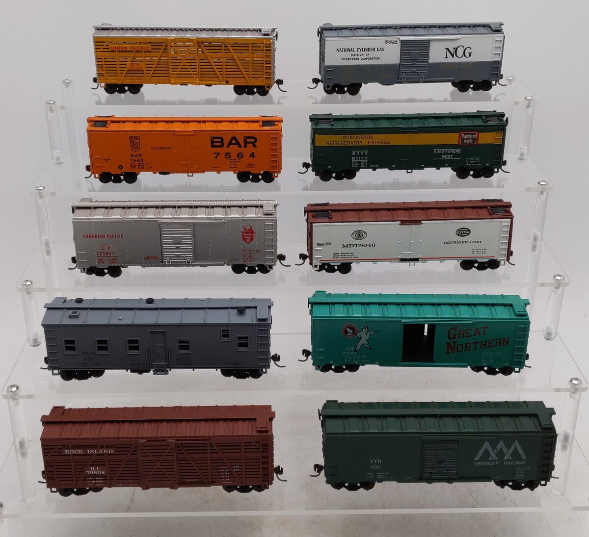 Athearn & Others HO Assorted Boxcars [10] VG
