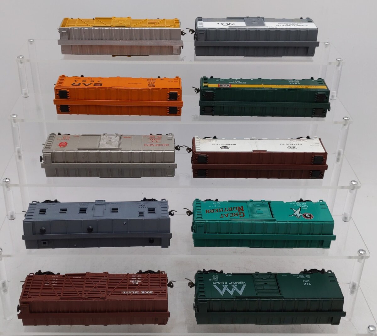 Athearn & Others HO Assorted Boxcars [10] VG