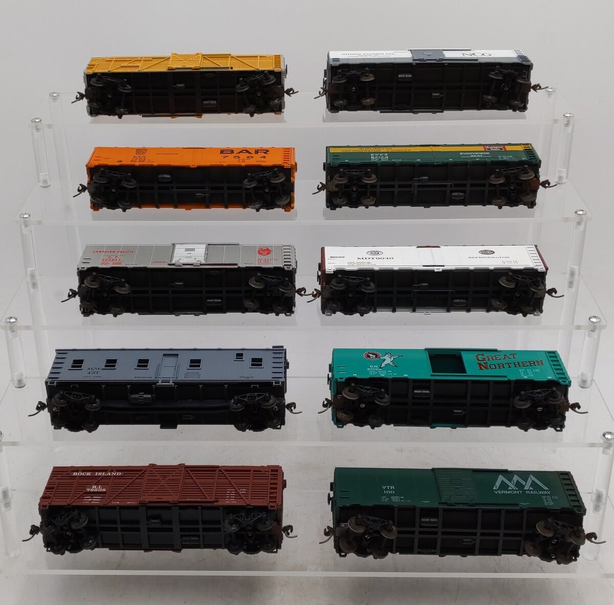 Athearn & Others HO Assorted Boxcars [10] VG