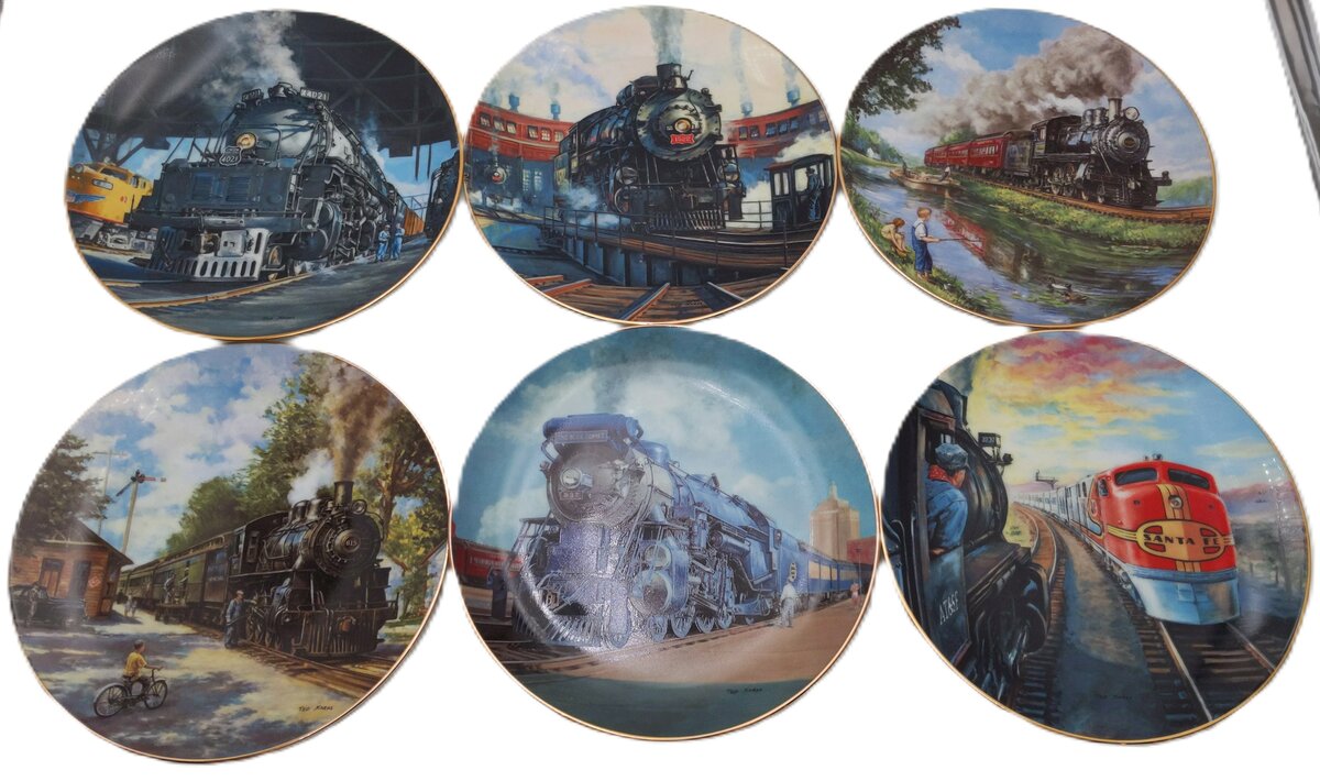Hamilton Collection Ceramic Decorative Plates [6] LN