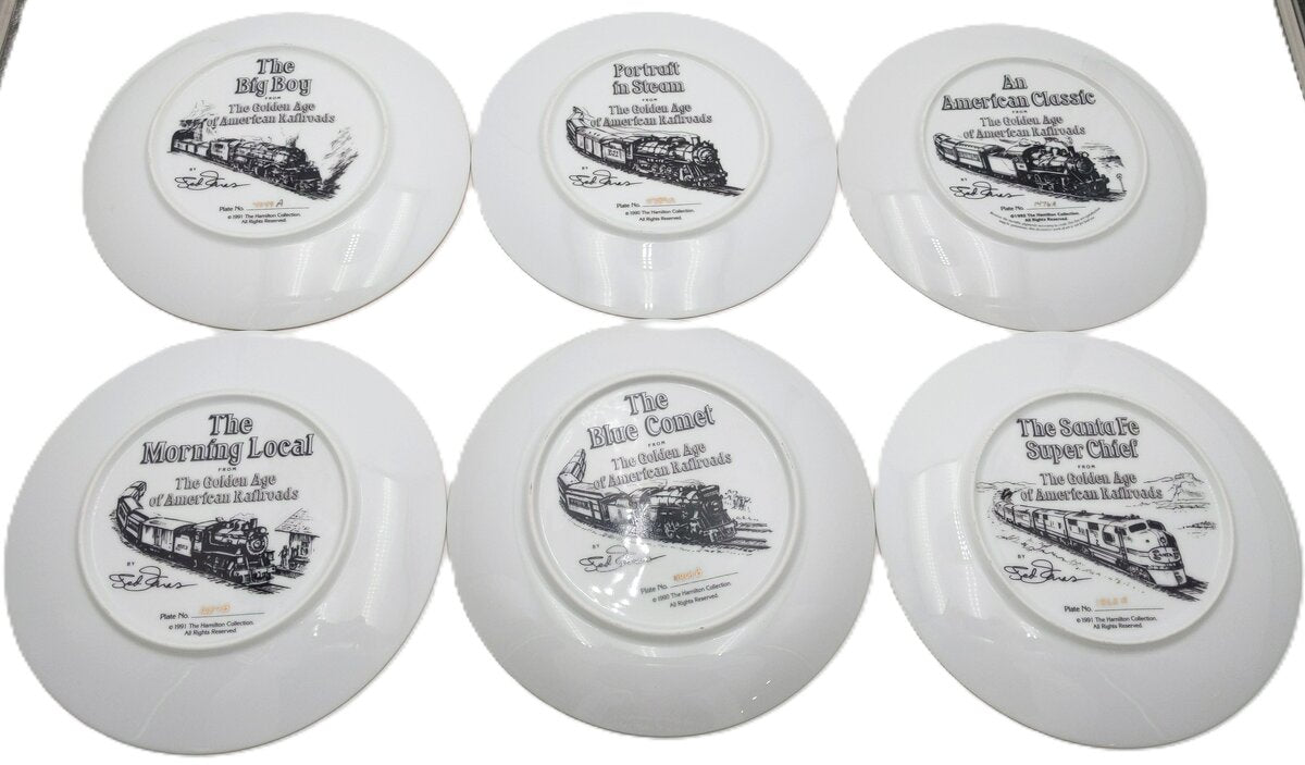 Hamilton Collection Ceramic Decorative Plates [6] LN