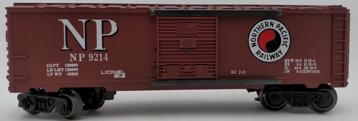 Lionel 9214 Northern Pacific Boxcar #9214 EX/Box