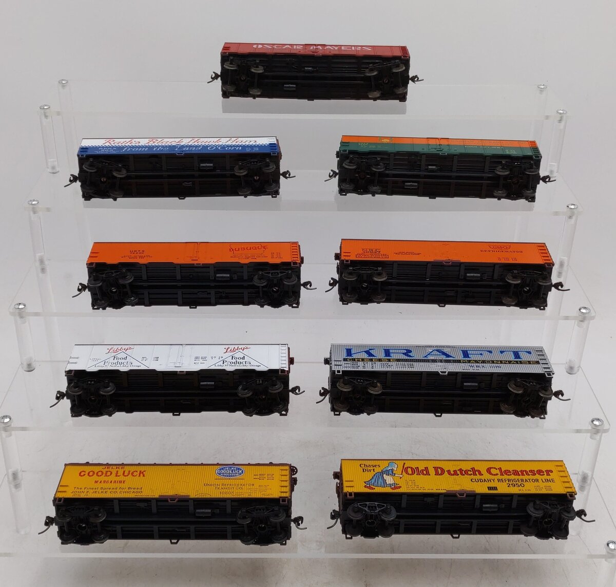 Train Miniature & Other HO Scale Assorted Boxcars [9] EX