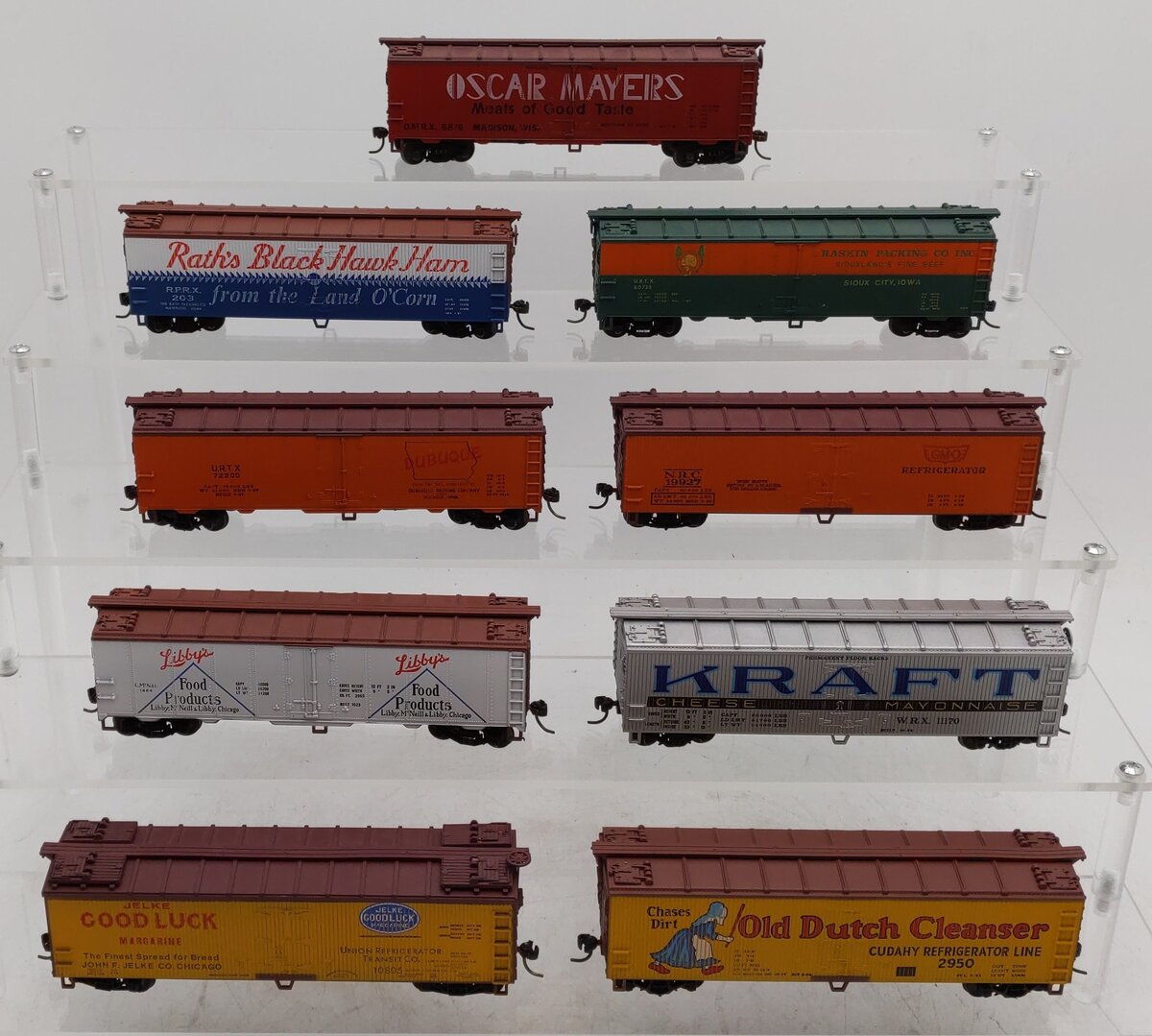 Train Miniature & Other HO Scale Assorted Boxcars [9] EX