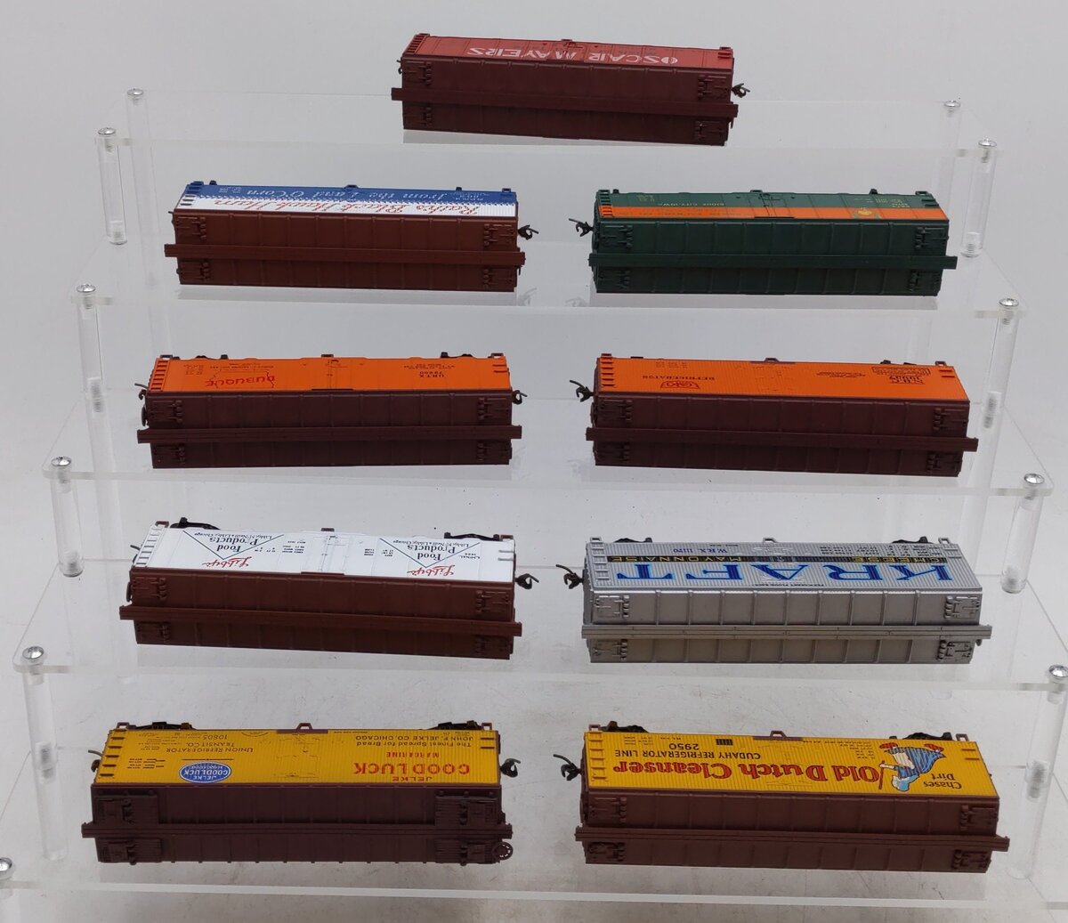 Train Miniature & Other HO Scale Assorted Boxcars [9] EX