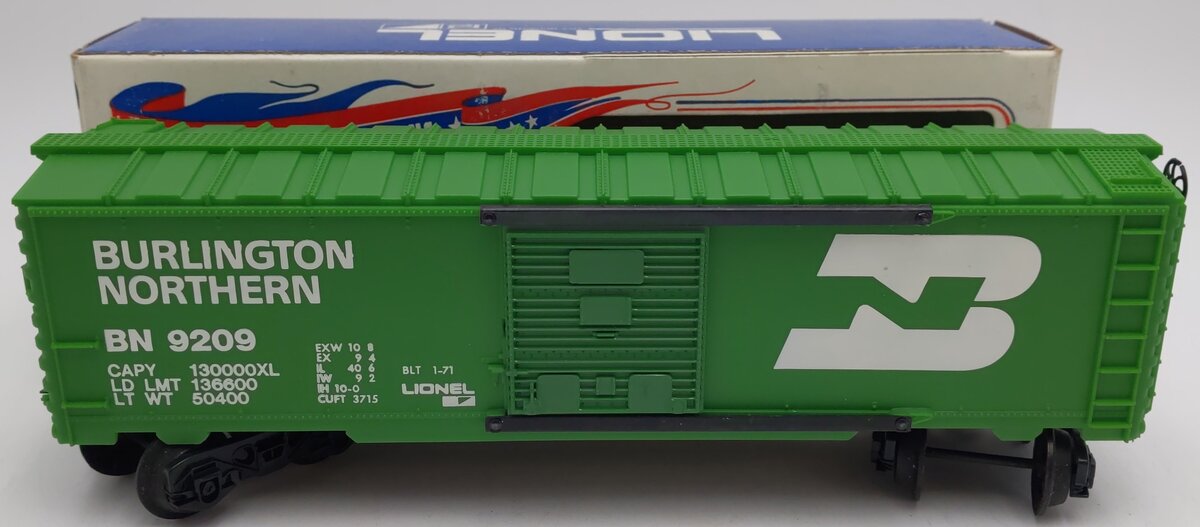 Lionel 6-9209 O Gauge Burlington Northern Boxcar EX/Box